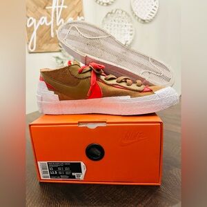 Nike Sacai X Blazer Low “British Tan”DD1877-200 Size Men’s 11